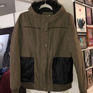 Bomber style down jacket from vans